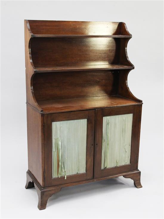 A 19th century mahogany chiffonier, W.2ft 7.5in.